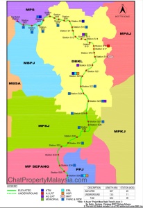 MRT Line 2 Alignment Route Map and Proposed Station Location - Sungai ...